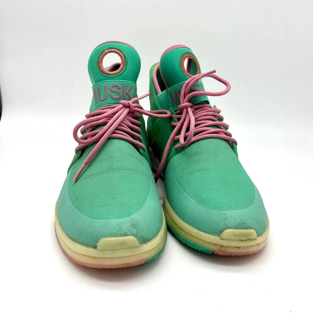 Supra Skytop V Muska Skate Shoes High Top Sneakers Mint Green Pink‎ Mens 11.5